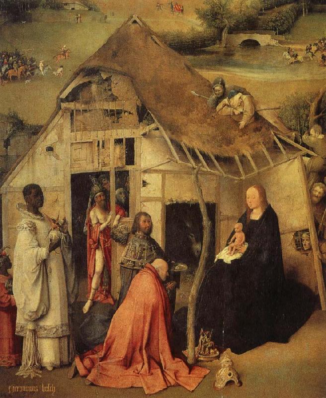 BOSCH, Hieronymus The adoration of the three Kings oil painting image
